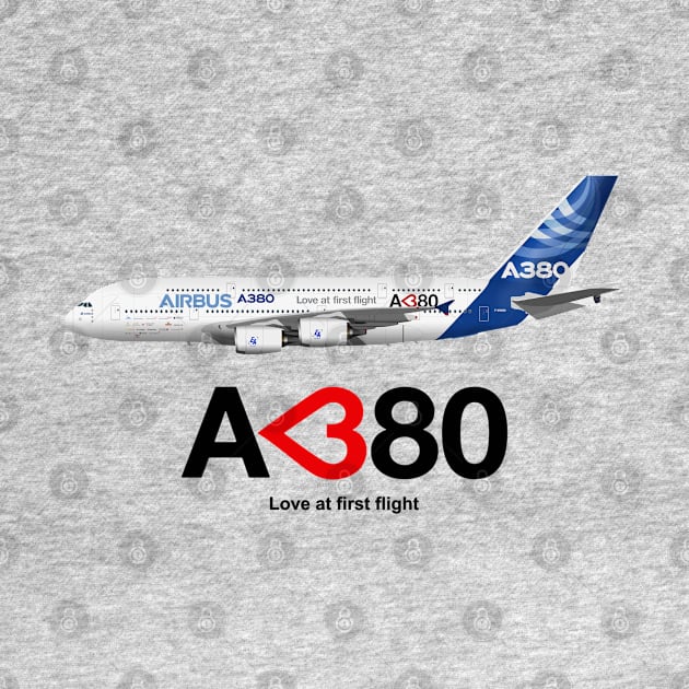 Airbus A380 - Love at First Flight by SteveHClark